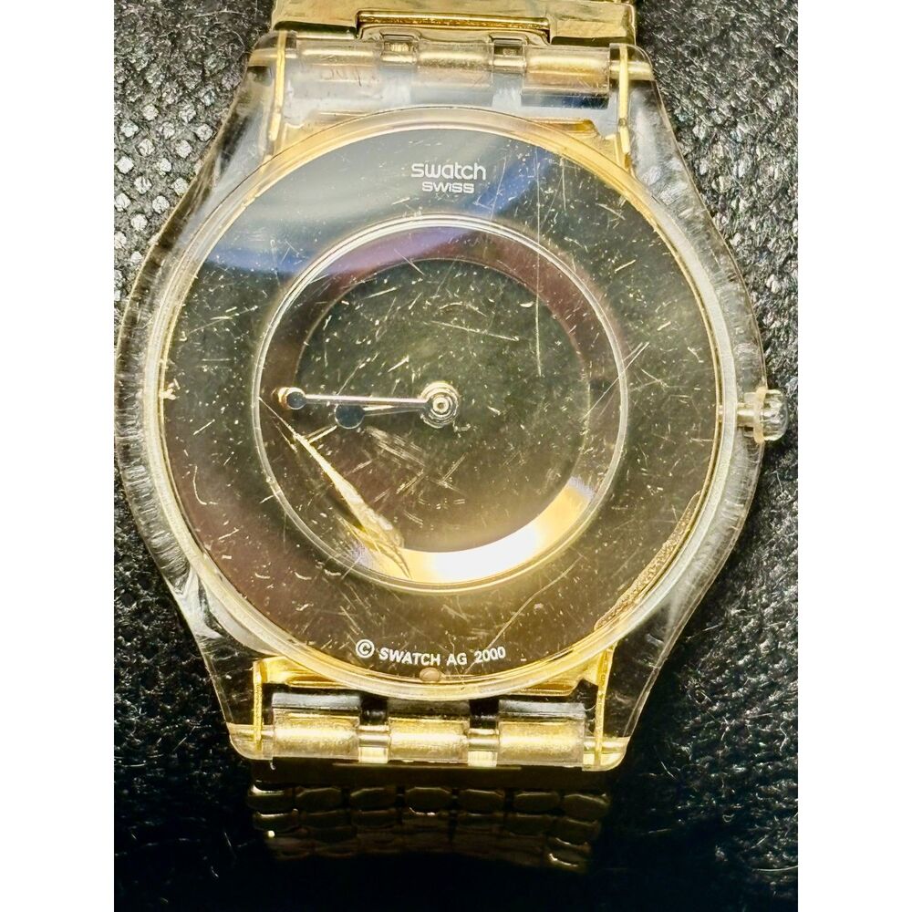 Vintage Swatch Skin "Paved in Gold" (SFK127) – New Battery!